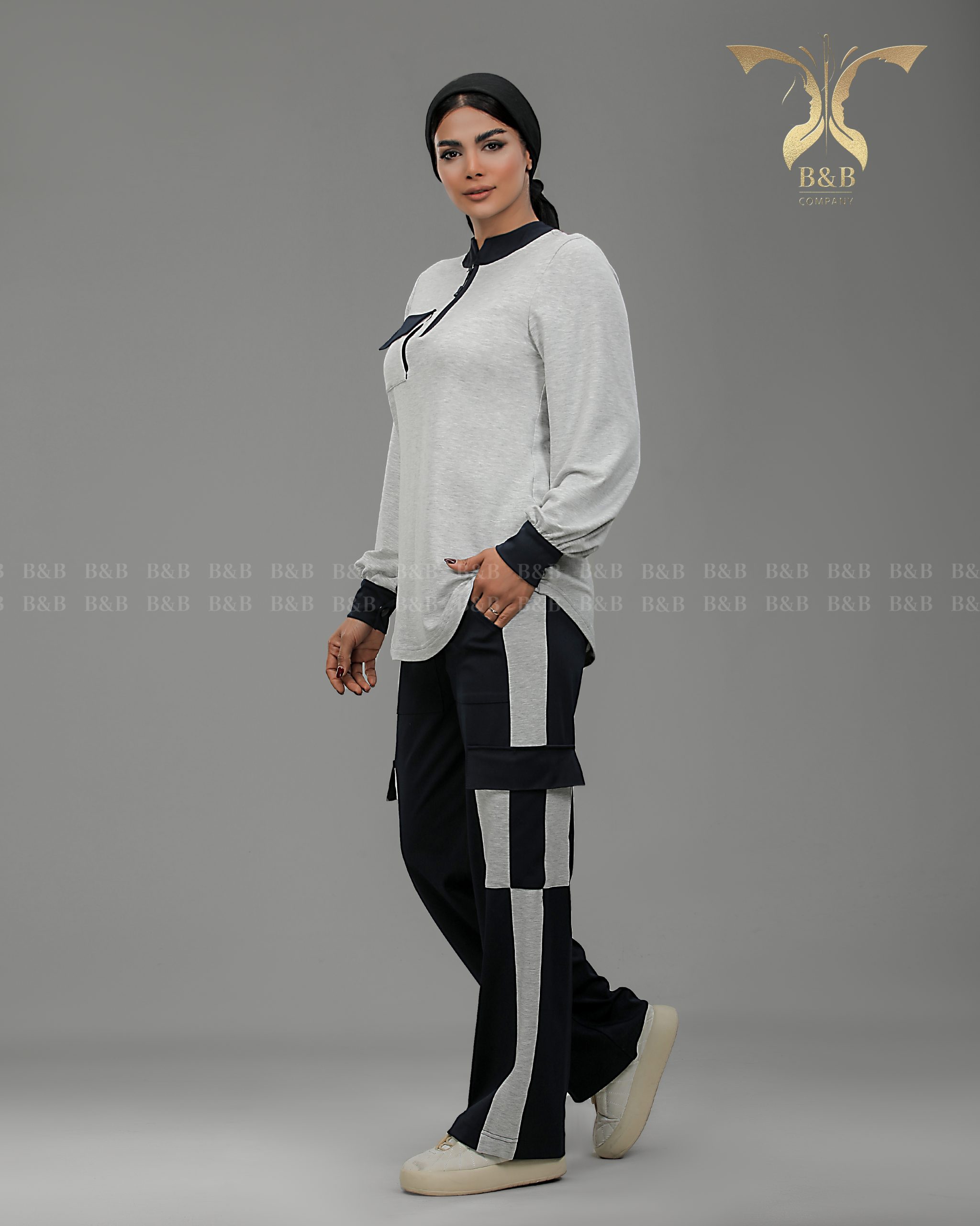 بلوز و شلوار زنانه B&B یقه گرد