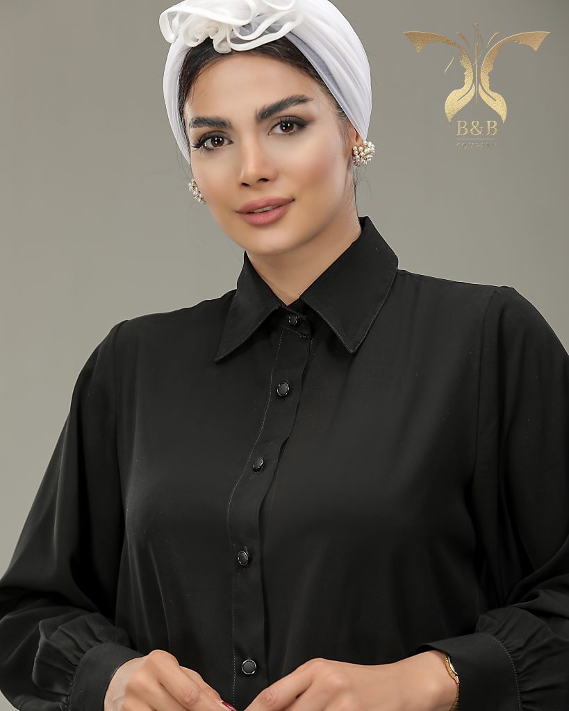 شومیز زنانه B&B یقه مردانه
