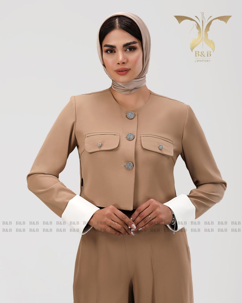 کت و شلوار زنانه B&B یقه گرد